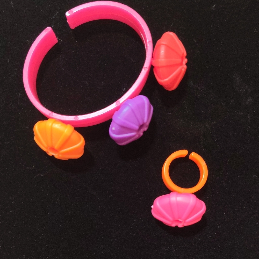 🆕Colorful Teens Bracelet and Ring Set